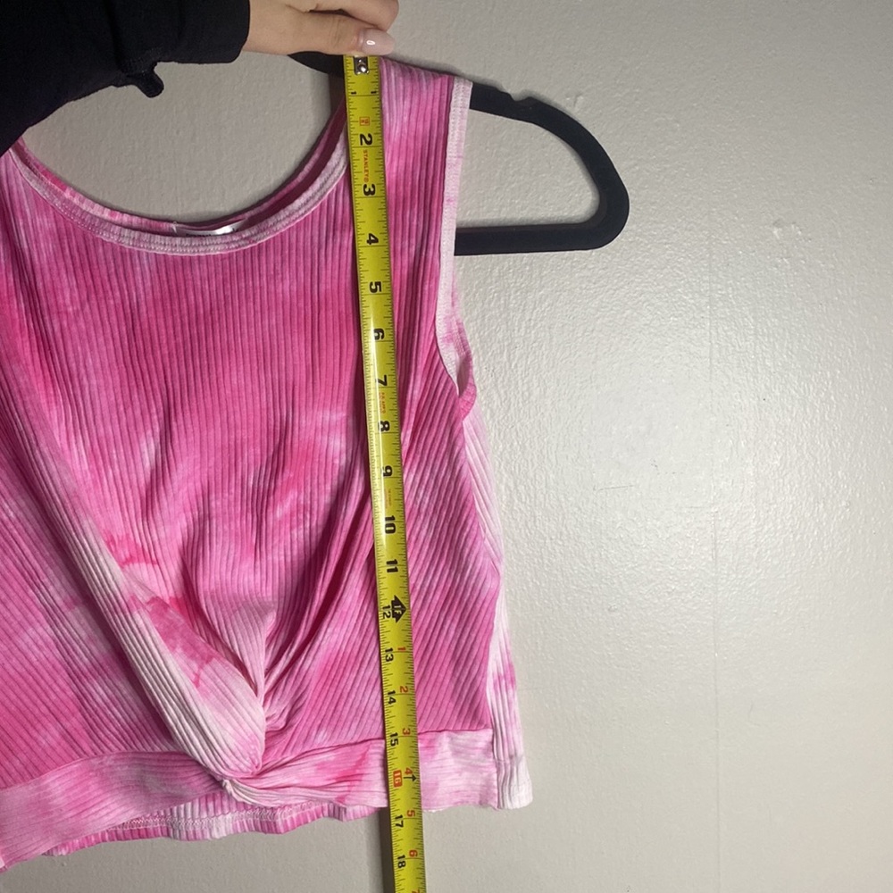 🎈Adorable ribbed 2 piece pink tie dye set! - Picture 3 of 9